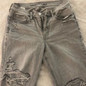 AE gray jeans